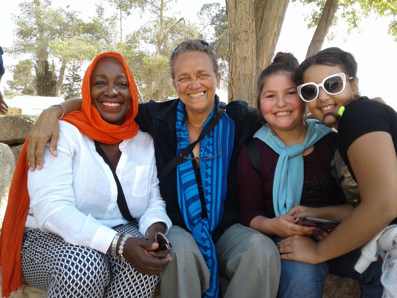 youthful joy schoolgirls at Jerash 