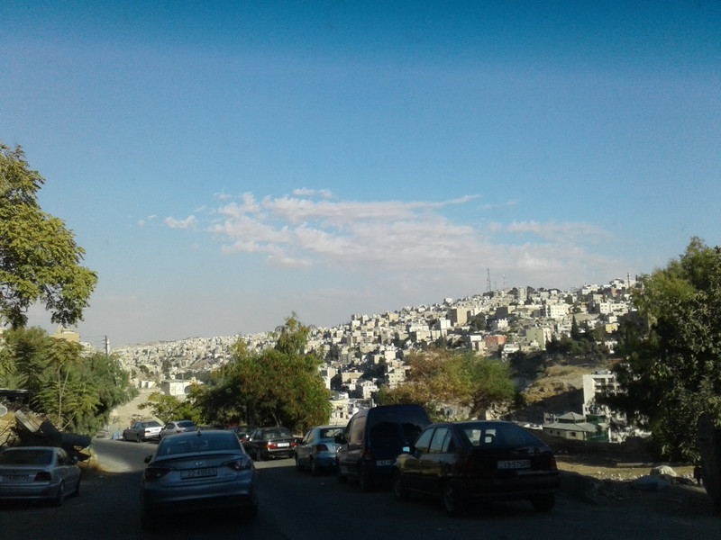 monochrome houses near Jerash
