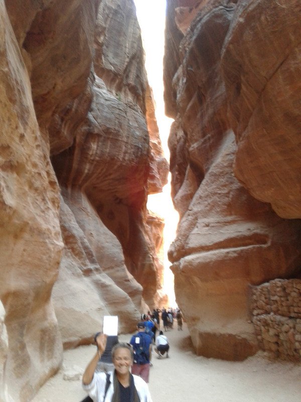 The moment when we rounded the last bend in the Siq and glimpsed the Treasury. 