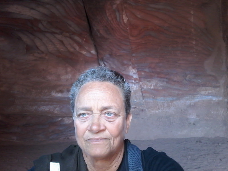 Feeling pensive  in a Petra cave
