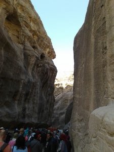 Al Siq is the one way in and out of Petra. 