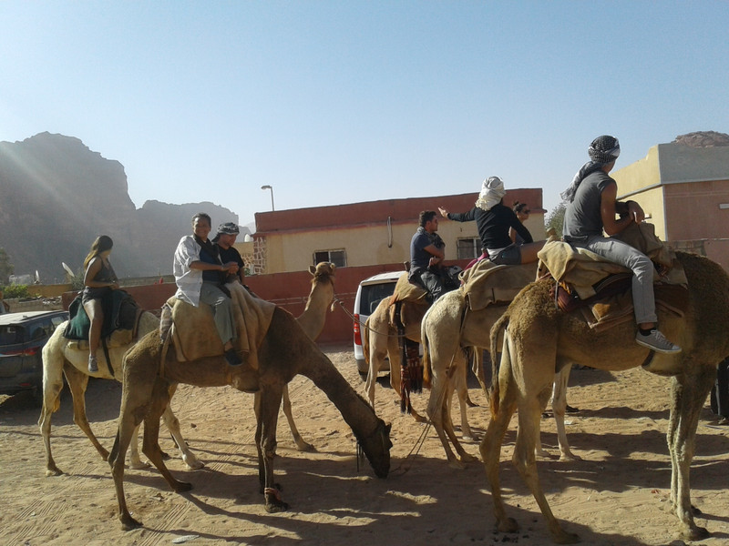 Still hungry in the village, my camel and me at the end of the journey 