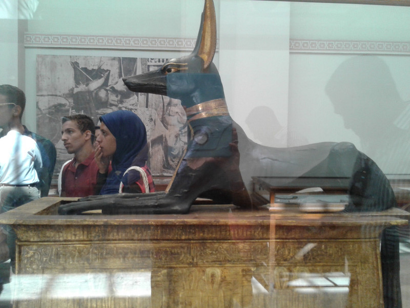 ANUBIS the Jackal part of Tutankhamuns burial possessions to help him journey through the underworld to the after life 