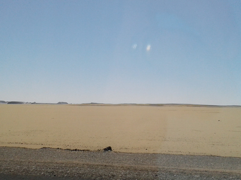 The desert landscape mile after mile hour after hour 