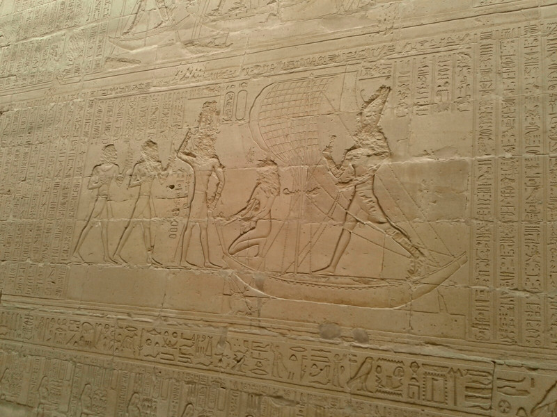 Despite defacing attempted the wall reliefs remain vibrant