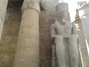 Detail of Ramsis II at Luxor temple