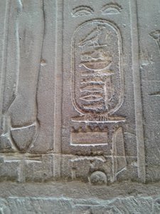 This cartouche heiroglyph spells the name of Alexander the Great ruler of Egypt