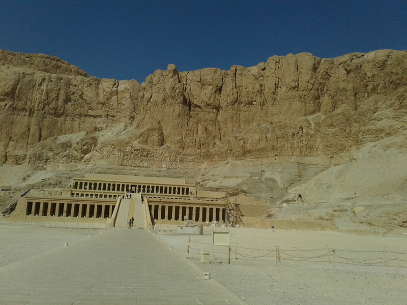 Hatshupset's Temple dominates the mountains 