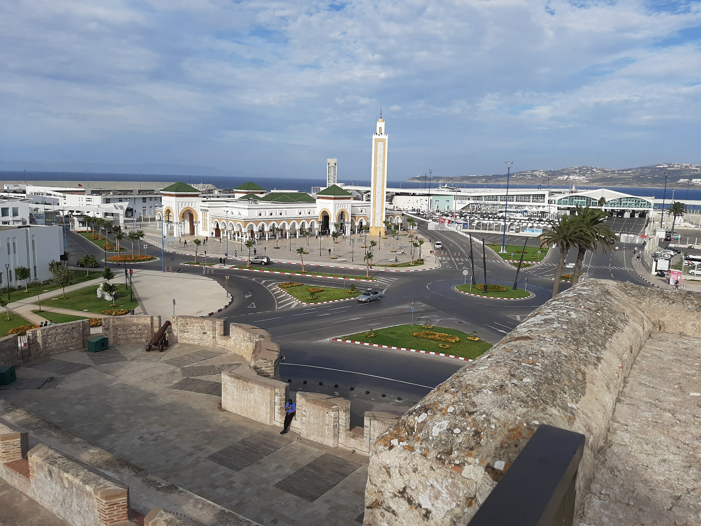 old fortress overlooking the new port at Tangier Ville | Photo