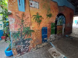 painted walls bring greenery to the neighbourhood