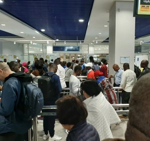 immigration at Casablanca airport