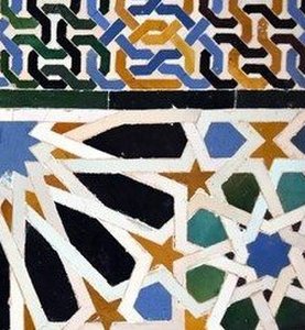 Intricate ceramic tile patterns