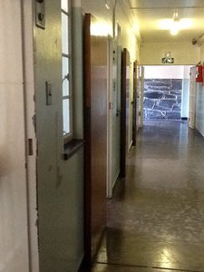 The corridor leading to Mandela's cell 