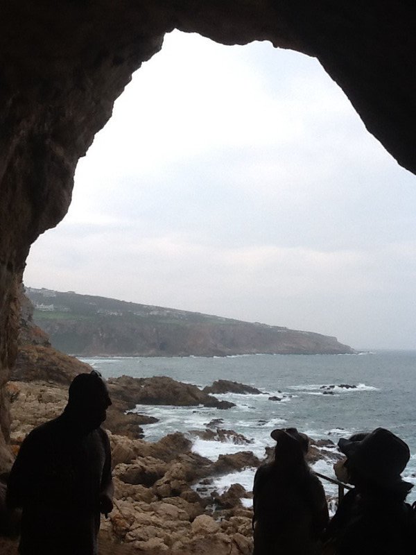 Looking out from the cave where man lived  162,000 years ago