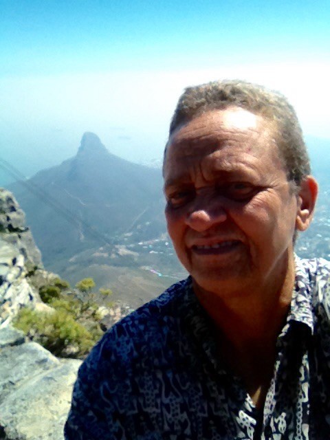 Selfie with Signal Hill of South Africa 