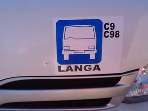 privately owned mini buses provide transport services to Langa 