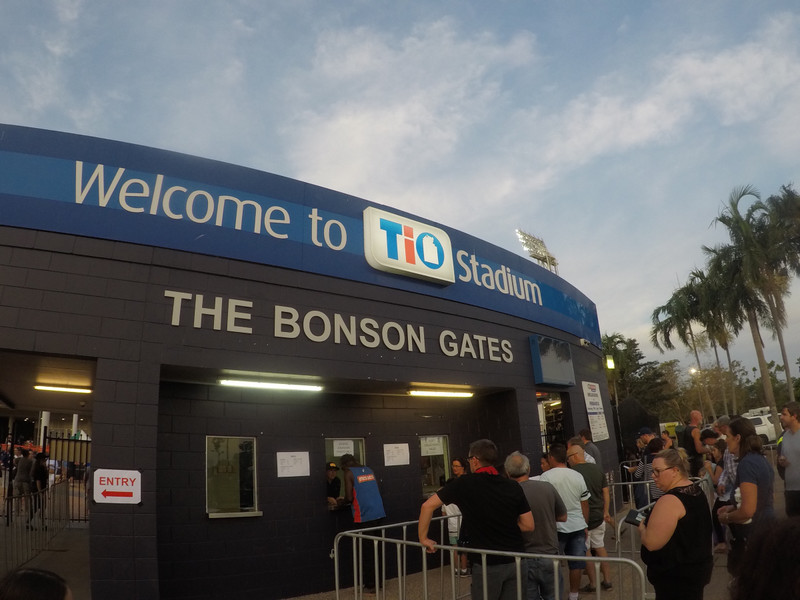 Entrance to Tio Stadium