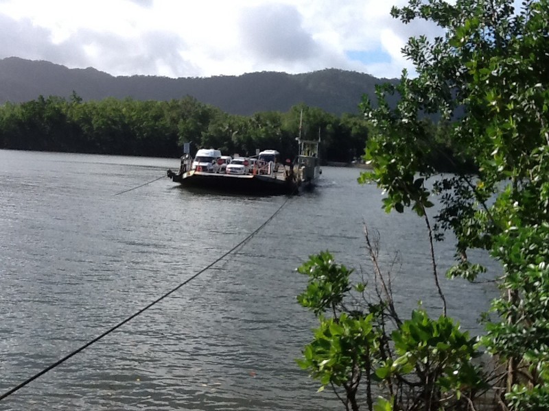 Barge across the Daintree River