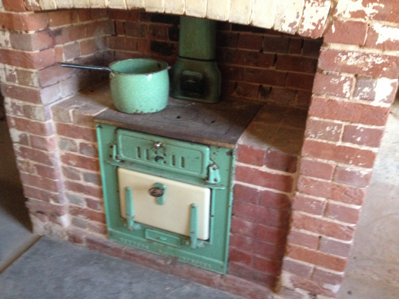 Old Stove in the railway building museum