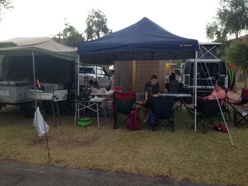 Alice Springs Camp set up