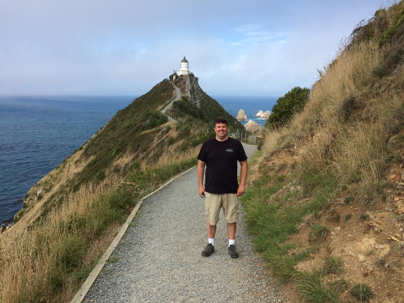 Aaron at Nugget Point Lighthouse