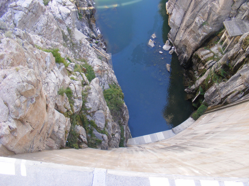 view above dam