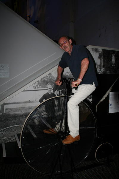 Dad on a Penny-Farthing
