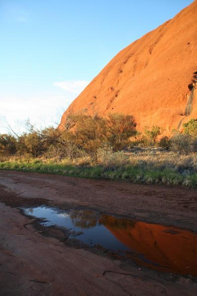 Uluru and reflection