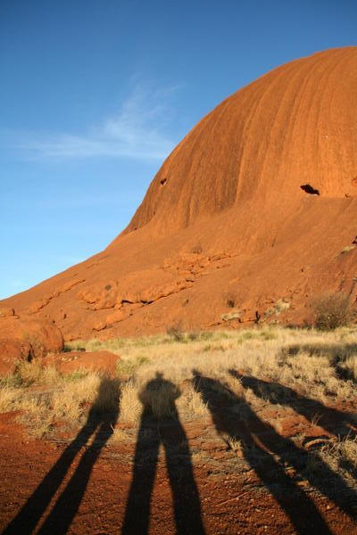 Uluru and our shadows