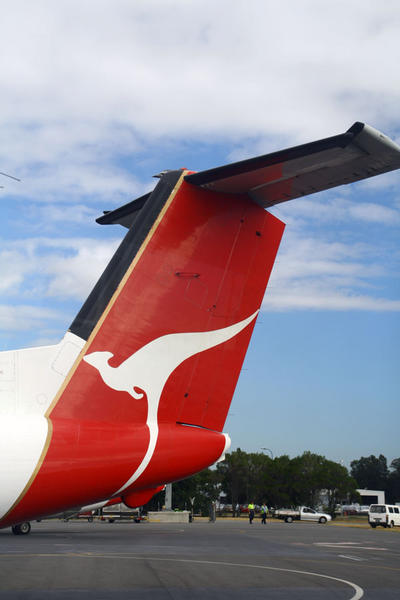 Qantas Flight to Melbourne