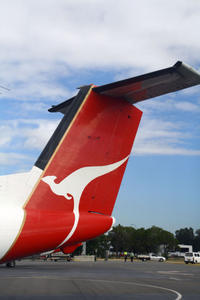 Qantas Flight to Melbourne