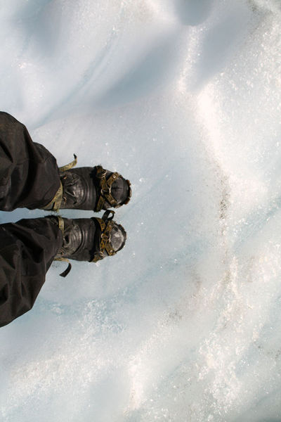 Feet on Glacier