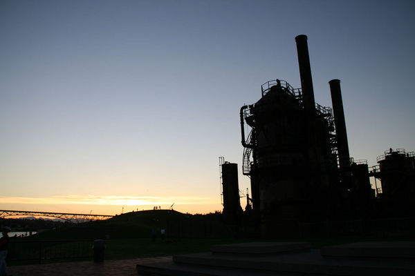 Gasworks at Sunset