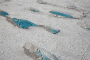 Blue Glaicer Ice Pools