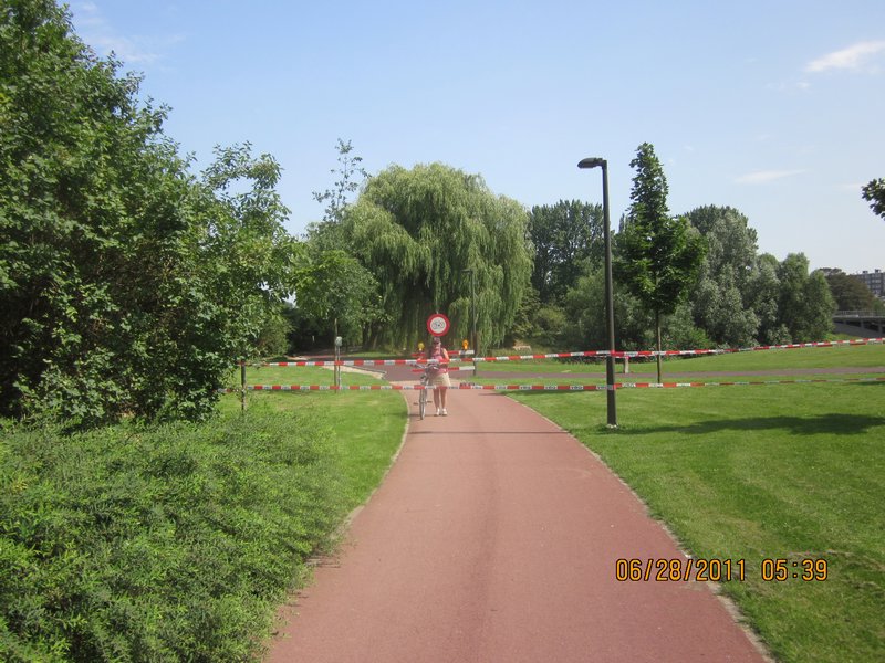 Bike path CLOSED