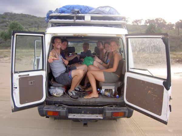 fraser island...all of us in our truck