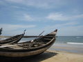Boats on Cua Tung beach