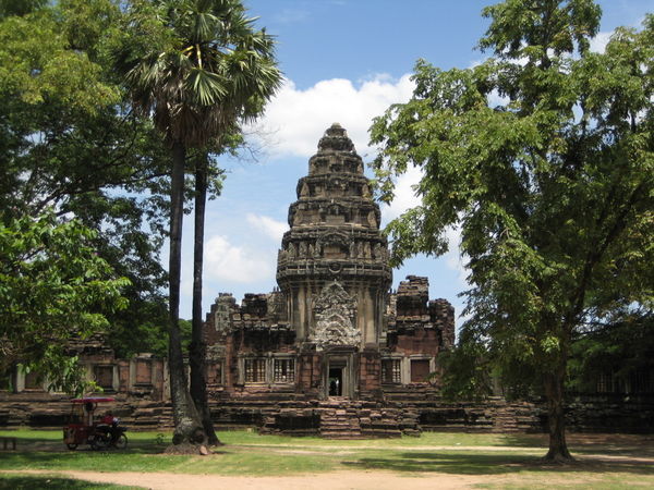 Phimai Ruins with our saviour the ice cream truck