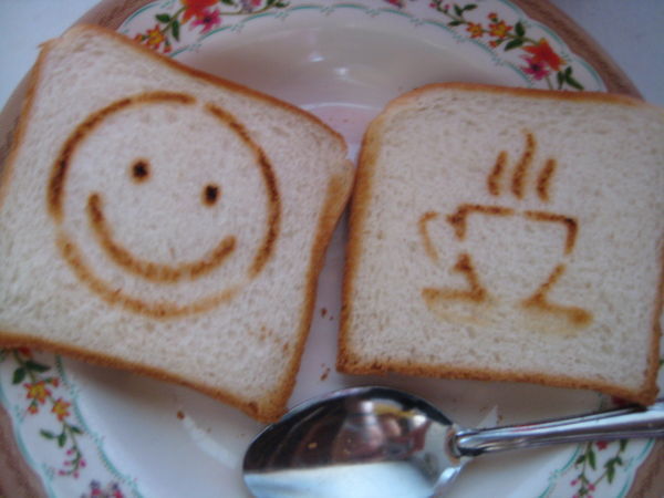 The Kids favorite after school snack - toast with imprints!