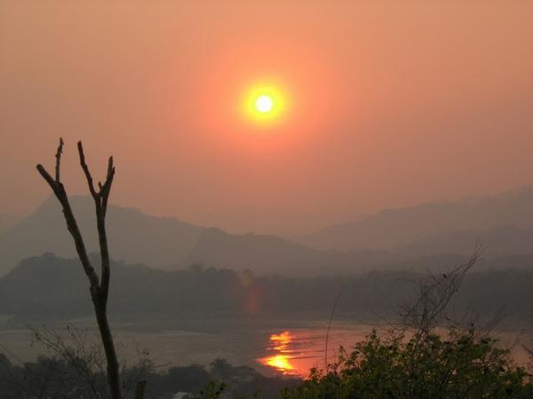 Sunset over the Mekong (Luang Prabang)