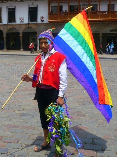 Im not gay...its my national flag of Cusco.
