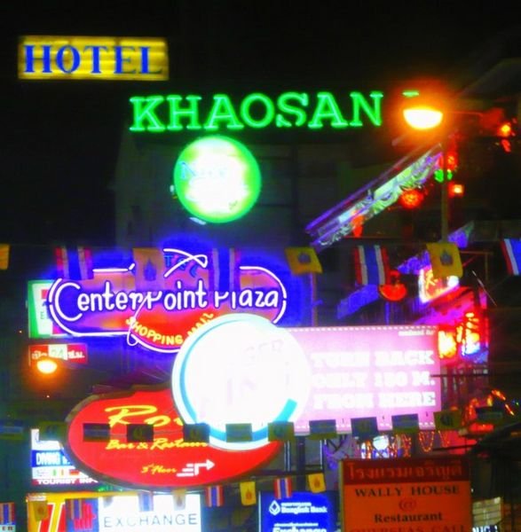 Khaosan road on a normal night.