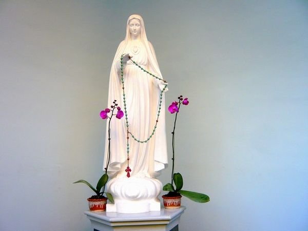 Mary in a church.