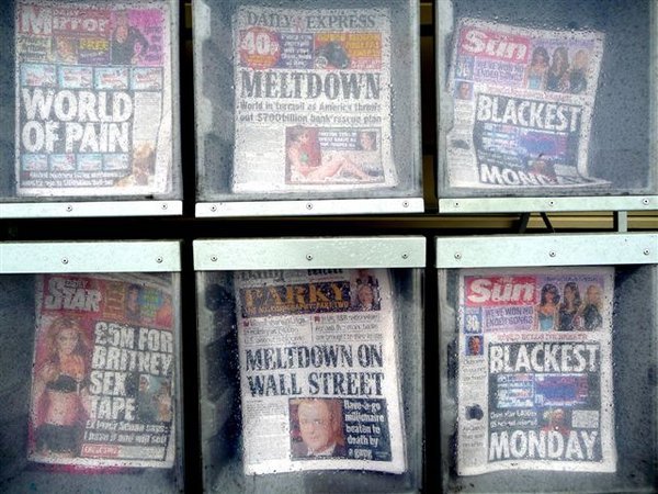 Newspapers: 15th Sept Black Monday