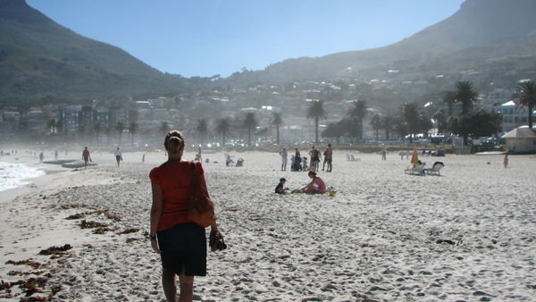 Anj with Camps Bay in the background