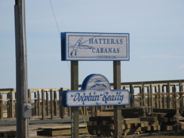 Hatteras Cabanas Sign