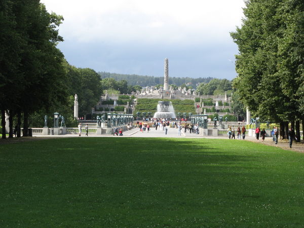 Oslo's Frogner Park from Afar