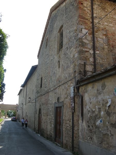 Outside the San Gimignano Convent Hostel