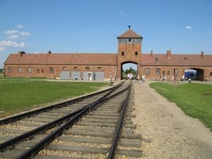 Trains transported prisoners to this workcamp near Auschwitz