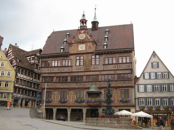 A Building in the Main Square in Rothenburg